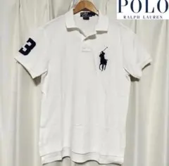 Ralph Lauren ホワイトポロシャツ M ビッグポニー