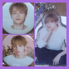 TXT ヒュニンカイ カプセルトイ 缶バッジ アクリルキーホルダー ３点セット