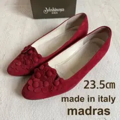 スウェード　パンプス　赤　レッド　23..5㎝　レトロ　ヴィンテージ　平成レトロ