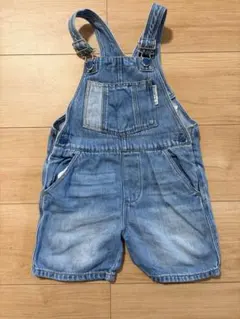 ZARA BABY デニムオーバーオールショートパンツ 2-3歳