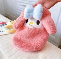 かわいいふわふわピンクうさぎさんフリース