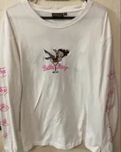 LOW BLOW KNUCKLE Betty Boop ロンT XXL ホワイトのサムネイル