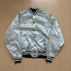 80s USA製 Swingster サテンスタジャン シルバー XL - メルカリ