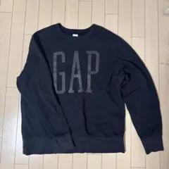 GAP ブラック　ロゴ スウェット Lのサムネイル
