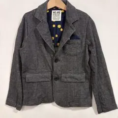 BREEZE ブリーズ キッズ テーラードジャケット 130 ヘリンボーン