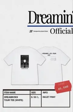 DREAMIN'BOI TOUR TEE (WHITE)