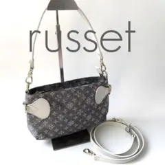 【極美品】russet デニムナイロンシリーズ 2wayミニ ショルダーバッグ