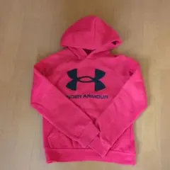 UNDER ARMOUR 赤　アンダーアーマー フード付きパーカー　140cm