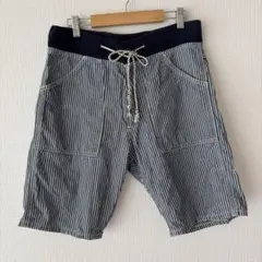 Lee ハーフパンツ メンズ ストライプ ネイビー 28 M
