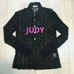 お値下げしました。新品未使用。JUDY 黒レースブラウスのサムネイル