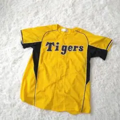 【美品】ミズノ 阪神タイガース 公式ファンクラブ イエローメッシュジャージ
