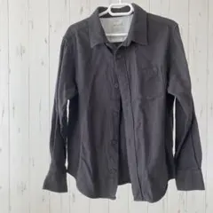 無印良品　　130cm 長袖シャツ　ダークグレー