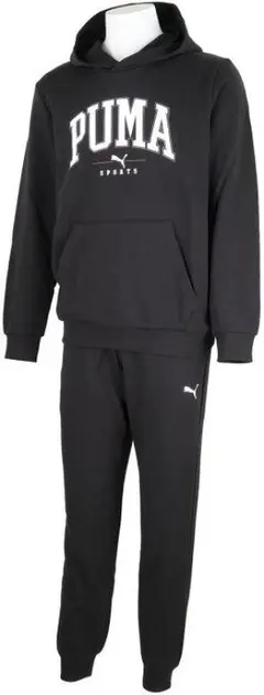 （未使用）プーマPUMAスウェットパーカーSQUADスーツ上下セット 黒L