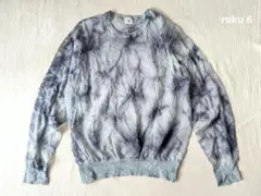 roku 6　タイダイ　シアー　トップス　ロク　青　ブルー