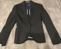 黒 シングルボタン ビジネスジャケット