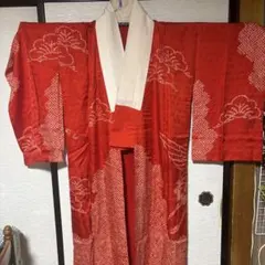 矢絣模様 赤色 半纏 稽古着 沖縄 琉球舞踊 民謡 衣装 S - メルカリ