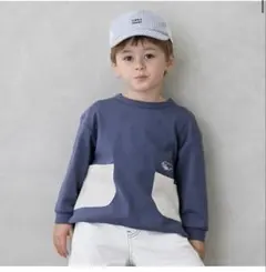 petit main 新品　【オーガニック】ポケットTシャツ　120