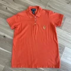 80年代Ralph Lauren オレンジ ポロシャツ S