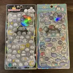 光るジュエルプチドロップ ストーンつき / シマエナガ&ふわふわうみのなかまたち