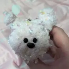 ハンドメイド あみぐるみ ウサギ キーホルダー パステル