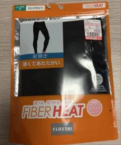 FIBER HEAT ロングタイツ L ファイバーヒート 薄くてあたたかい