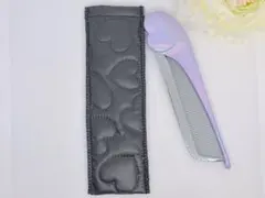 ReFaハートコームケース フラットタイプ ブラックハート