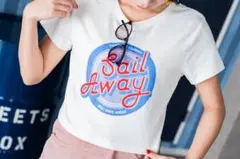 Sail Away 半袖Tシャツ ホワイト 夏服 韓国