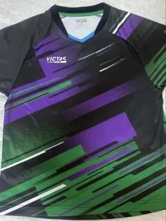 VICTAS ビクタス 卓球試合用ユニフォームS 黒 緑 紫