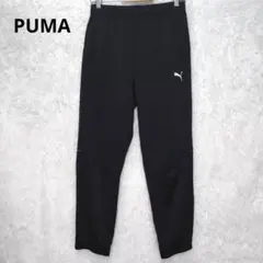 PUMA ジャージパンツ ウエストゴム ロゴ M ブラック スポーツ ジョガー