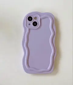 新品　iPhone14 Pro ケース　パープル　紫　うねうね　個性的