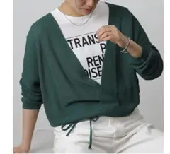 COLONY2139 グリーン 春先〜 　薄手シアーカーディガン 未使用