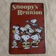 SNOOPY'S REUNION ブリキ看板 レトロインテリア