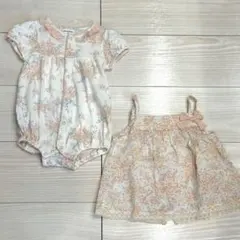 SENSE OF WONDER 花柄ロンパースとキャミソール２点セット　70