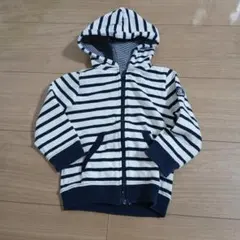 PETIT BATEAU フード付きストライプアウター - メルカリ