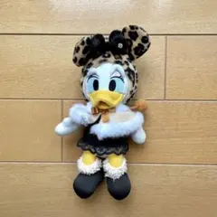 デイジーダック ぬいぐるみストラップ マスコット ヒョウ柄 レオパード デイジーダック ぬいぐるみストラップ マスコット ヒョウ柄 レオパード