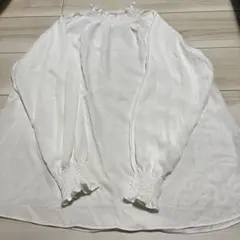 earth music & ecology ホワイト長袖シャツ