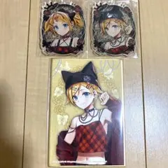 楽天コレクションくじ MEIKO 20th 色紙　アクキー　鏡音レン　鏡音リン