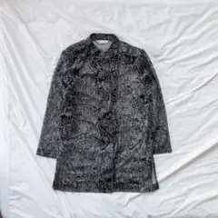 【オーバーサイズの羽織り】 薄手カーディガン 花柄 バラ 長袖 ブラック レトロ