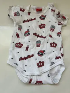 BABY DOLL ハンバーガー柄ロンパース 70