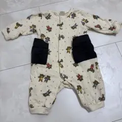 futafuta クマ柄ロンパース 80