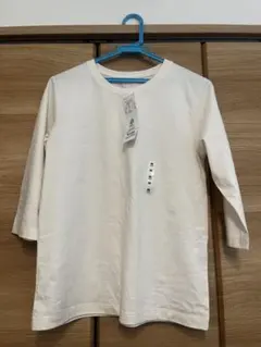 オーガニックコットンクルーネック　7部袖Tシャツ