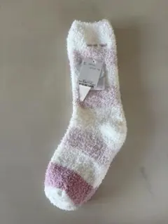 ジェラートピケモコモコ靴下(ピンク)