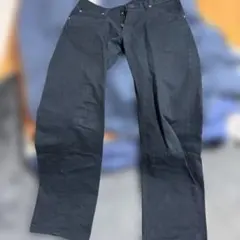 Lee ブラック ストレートデニムパンツ