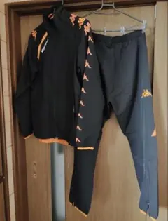 kappa カッパ　ジャージ上下セット S ブラック/オレンジ