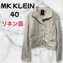 【a-1193】 ミッシェルクラン ジャケット リネン素材混 L相当