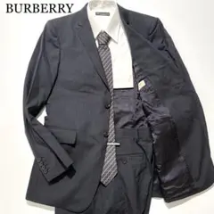 BURBERRY LONDON スーツ セットアップ 黒 ストライプ 50