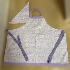 カラフルキャンディスタイル　子ども　エプロン　三角巾　セット