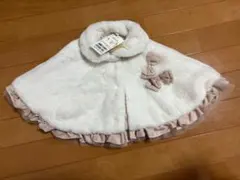 petit main ベビーポンチョ フリーサイズ ホワイト