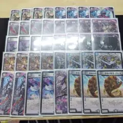 デュエルマスターズ　黒単アビス　格安デッキ　40枚 2重スリーブ＆パーツ