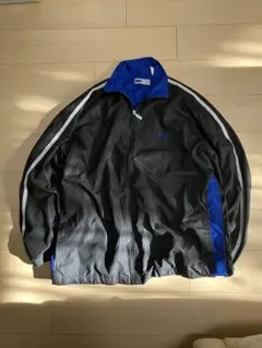 【値下げ】FILA ナイロンジャケット XXL ブラック/ブルー